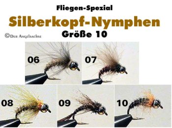 CDC Silberkopf-Nymphen Gr.10