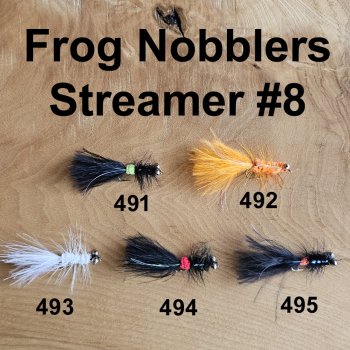 Frog Nobbler Streamer Gr.8 (5 Sorten zur Auswahl)