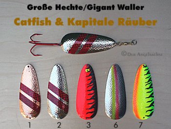 Catfish & Kapitale Räuber  70g  (5 Farb-Modelle zur Auswahl)