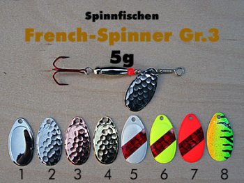 French-Spinner Gr.3  5g (8 Farben zur Auswahl)