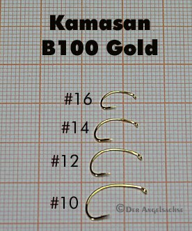 Kamasan B100 Gold Grub Fliegenhaken