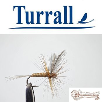 Turrall No.04 Dark Olive Dun in Größe 16 Special European Dry -Eine klassische, traditionelle Trockenfliege aus England-