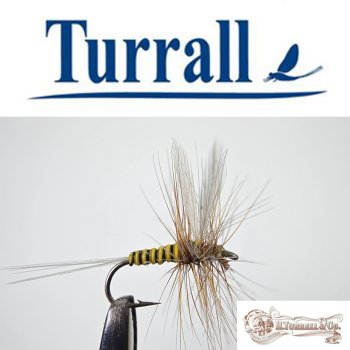 Turrall No.06 Pale Water Dun in Größe 16  Special European Dry -Eine klassische, traditionelle Trockenfliege aus England-