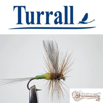 Turrall No.10 Blue Winged Olive Dun in Größe 16  Special European Dry -Eine klassische, traditionelle Trockenfliege aus England-