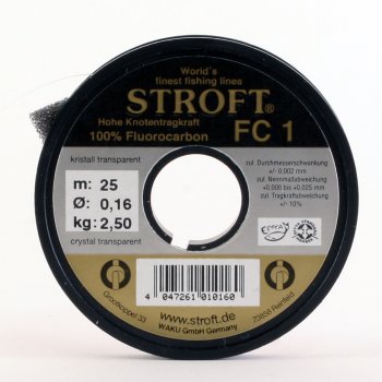 STROFT FC1 Fluorocarbon 25m (17 Durschmesser zur Auswahl)