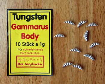 Tungsten Gammarus Body Silver Extra Heavy