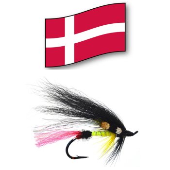 Den Gulle Satan   Orginal Dänische Lachs- und Meerforellen-Fliege