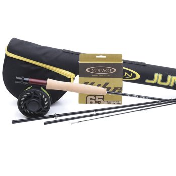 Vision Junior Outfit #56 7,6Ft  Fliegenfischer-Set +10 Gratis-Fliegen in Fliegen-Box