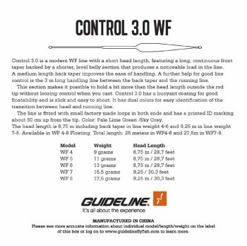 Guideline Control 3.0 Float Fliegenschnur