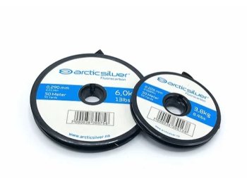 Arctic Silver Fluorocarbon Tippet - 50 Meter (9 Durschmesser zur Auswahl)