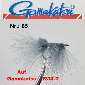 Gamakatsu Pattegrisen Grey #2 Meerforellenfliege