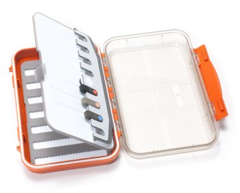 C&F Design Medium 7-Row Waterproof Fly Case with Flip Page (CF-25778CT) Burnt Orange