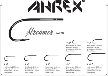 Ahrex  SA 220 Streamer S/E  Fliegenhaken