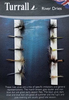 Turrall  River Dries -Das traditionelle TrockenfliegenSet-  FinestFishingFlies
