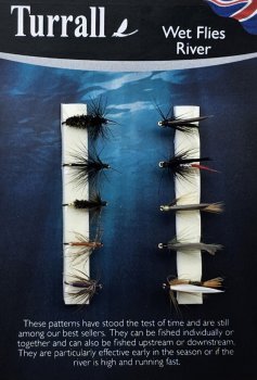 Turrall Wet Flies River Selection Die Nass-Fliegen-Kollektion zum Flußfischen FinestFishingFlies