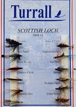 Turrall  Scottish Loch Selection Nassfliegen für die Schottischen Gewässer  FinestFishingFlies