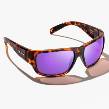 BAJIO Piedra Dark Tort Matte Violet Mirror PC Polarisations-Brille