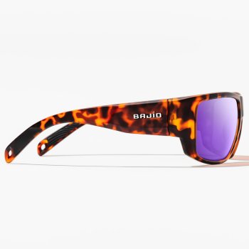 BAJIO Piedra Dark Tort Matte Violet Mirror PC Polarisations-Brille
