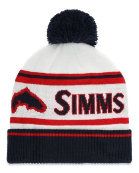 Simms Tip-Up Pom Beanie Americana   Warme Kult-Bommel-Mütze