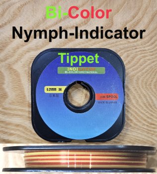 Bi-Color Nymph-Indicator Tippet    Bissanzeiger-Vorfachschnur zum Nymphen-/Fliegenfischen