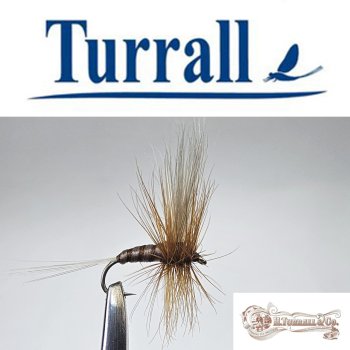 Turrall No.24 Rhitrogena Imago in Größe 14 Special European Dry -Eine klassische, traditionelle Trockenfliege aus England-