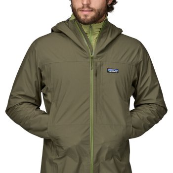 Patagonia Ms Bolder Fork Rain Jacket Basin Green   Eine zuverlässige, leichte Regenjacke zum Fliegenfischen.  Sonderpreis nur für kurze Zeit!