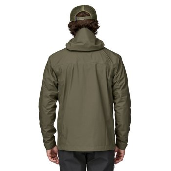 Patagonia Ms Bolder Fork Rain Jacket Basin Green   Eine zuverlässige, leichte Regenjacke zum Fliegenfischen.  Sonderpreis nur für kurze Zeit!
