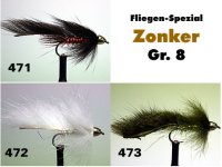 Cone Head Zonker Gr.8  Bunny-Streamer 4 verschiedene Sorten zur Auswahl