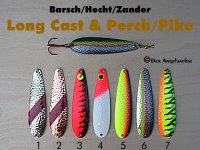 Long Cast & Perch/Pike (12,16,22g in je 7 Farben zur Auswahl)