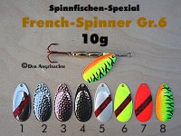 French-Spinner Gr.6 10g   (8 Farben zur Auswahl)