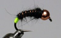 Tungsten BL Nymph Black/Fluo Chartreuse Tail