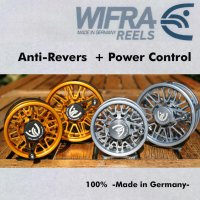 WIFRA PRO / XPRO Fliegenrollen mit Anti-Revers und Power Control