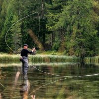 Intensiver Fliegenwurfkurs mit Christopher Rownes FFI Master Fly Casting Instructor.  Sonnabend 18.März 2023