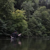 Intensiver Fliegenwurfkurs mit Christopher Rownes FFI Master Fly Casting Instructor.  Sonnabend 18.März 2023
