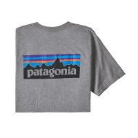 Patagonia Mens P-6 Logo Responsibili-Tee  T-Shirt Gravel Heather