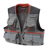 Simms Guide Vest  Steel  Die Fliegenfischerweste