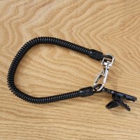 MUSKA  Lanyard with Clip and Carabines  DieSicherungs-LeinemitClipundKarabiner