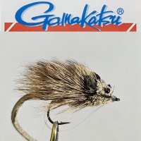 Gamakatsu Musky Mouse Natural Größe 2/0   Schwimmender Hechtstreamer mit Krautschutz