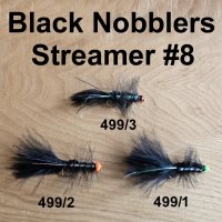Black Nobblers Streamer with Fluo Beads Gr.8 (3 Sorten zur Auswahl)
