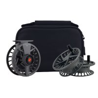 Lamson Liquid S Smoke 3-Pack  Fliegenrollen (4 Größen zur Auswahl) mit 2 Ersatz-Spulen New2024