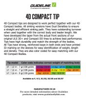 Guideline 4D Compact Tips 12Ft    Polyleader / Tips für Schussköpfe